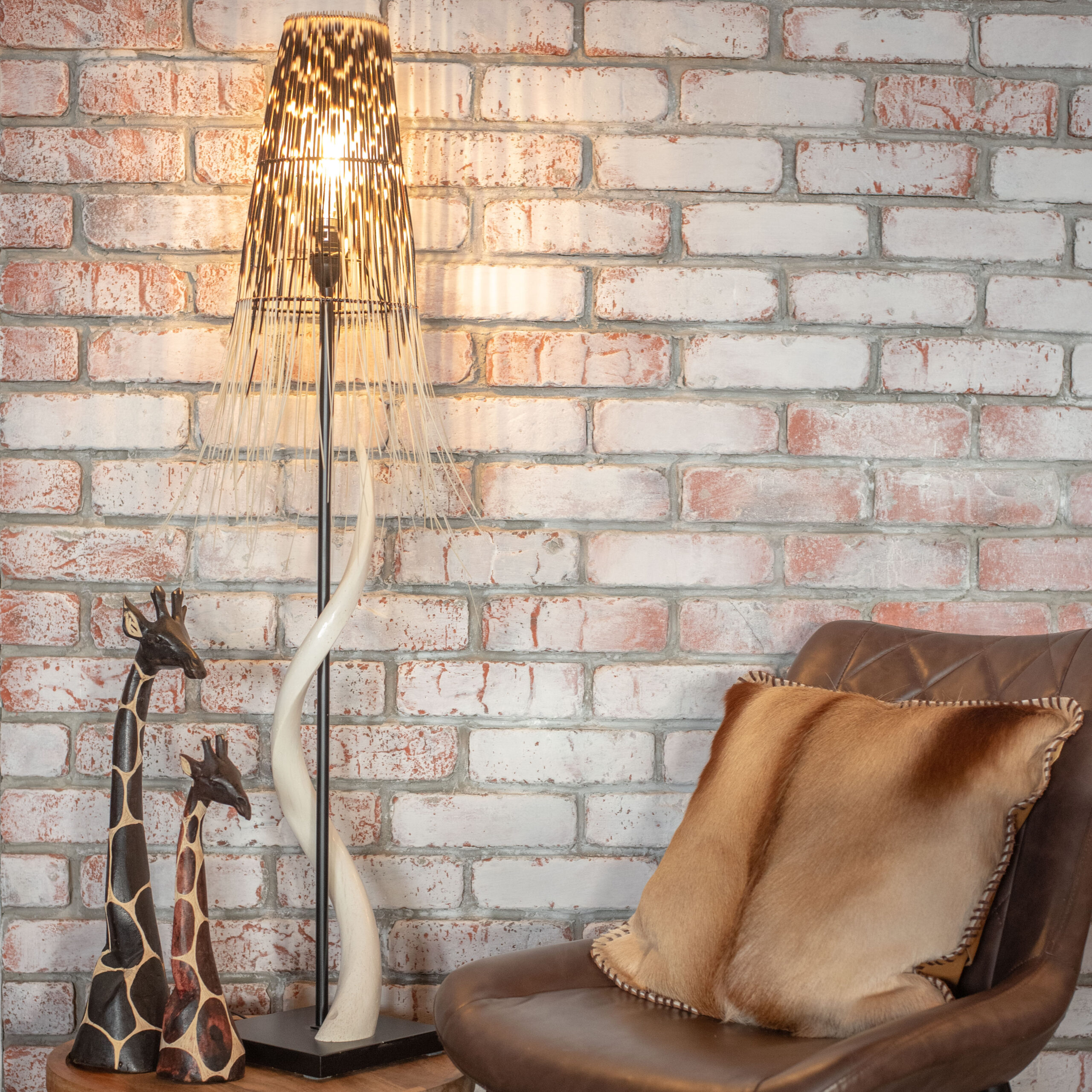 Porcupine & Kudu Lamp